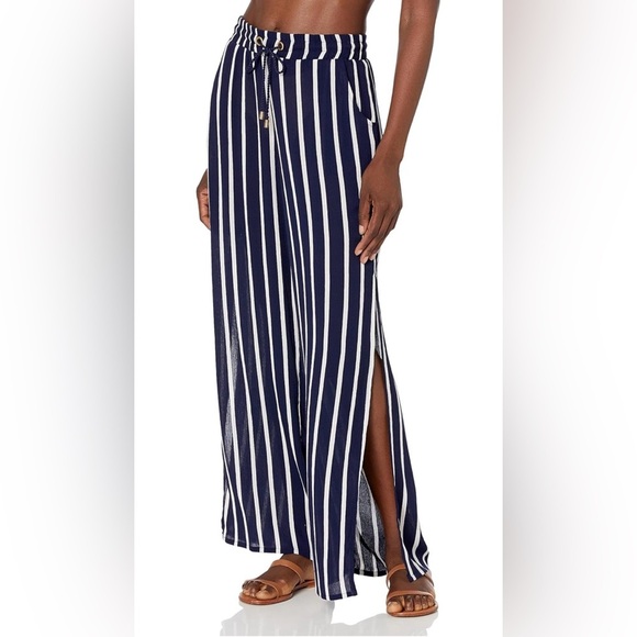 NWT La Blanca Capri Wide Leg Pant in Indigo size small - Picture 1 of 3